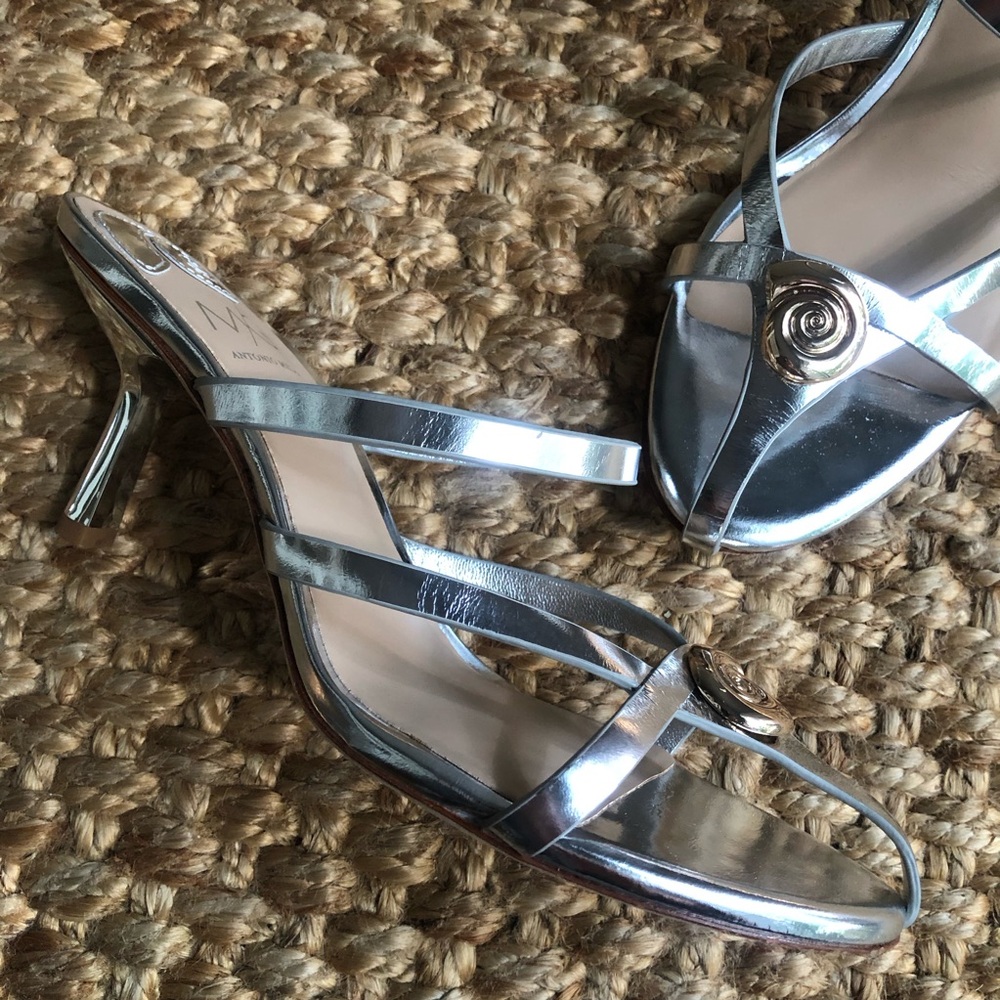 Antonio Melani x M.G. Style Leo Leather Dress Sandal. Size 7.5 - Picture 5 of 14